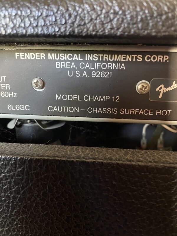 Fender Champ 12 10-Watt 1x12" Guitar Combo 1987 - 1992 (red knob version) - Image 9