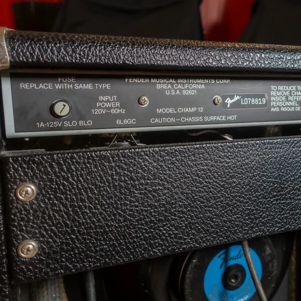 Fender Champ 12 10-Watt 1x12" Guitar Combo 1987 - 1992 (red knob version) - Image 4